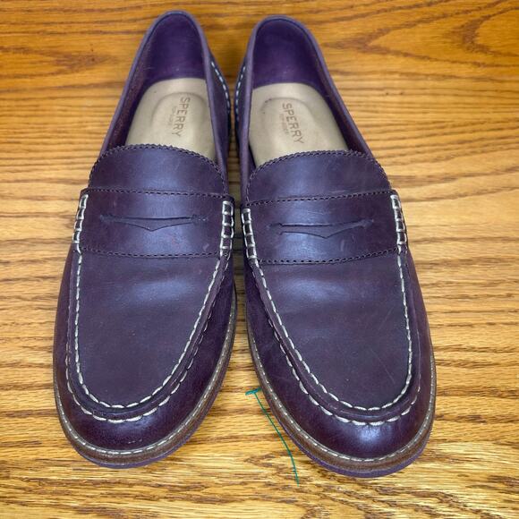 Sperry Women's Size 10 Seaport Penny Loafer Wine STS82359 - Picture 2 of 6